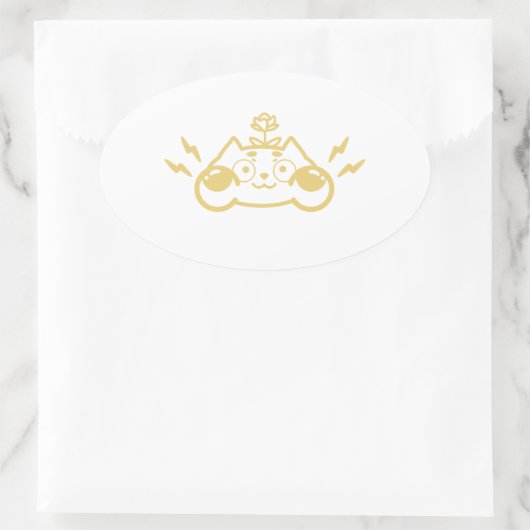 Sticker Ovale Zappy Chip the Cute Chipmunk (Sac)