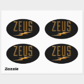 Sticker Ovale Zeus (Feuille)