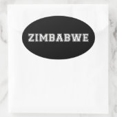 Sticker Ovale Zimbabwe (Sac)