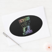 Sticker Ovale Zombie Push Save My Beagle (Enveloppe)