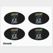 Sticker Ovale Zombie Push Save My Beagle (Feuille)