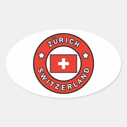 Sticker Ovale Zürich Suisse (Devant)