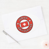Sticker Ovale Zürich Suisse (Enveloppe)