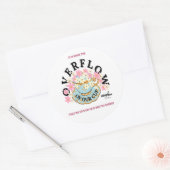 Sticker OVERFLOW par la poète Adiela Akoo (Enveloppe)