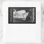 Sticker overheidswaarschuwing (Tas)