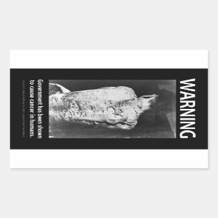 Sticker overheidswaarschuwing