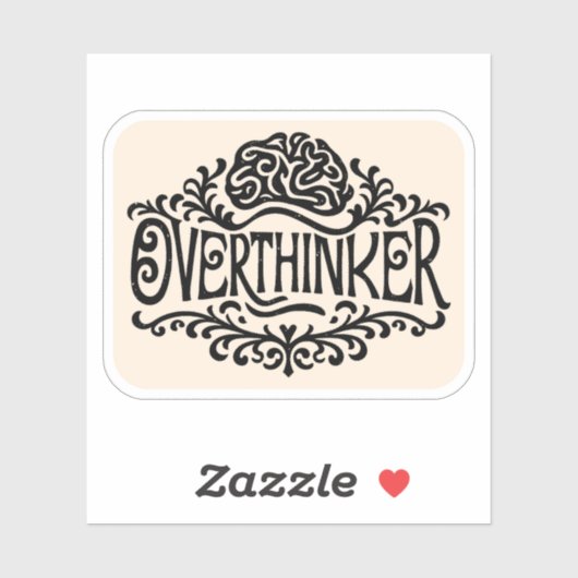 Sticker Overthinker (Feuille)