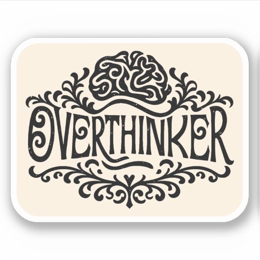 Sticker Overthinker (Devant)