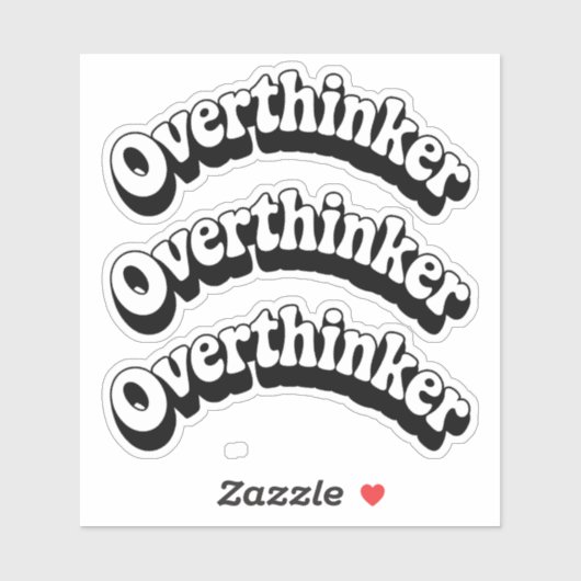 Sticker Overthinker (Feuille)