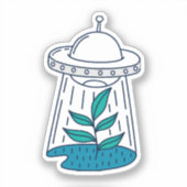 Sticker OVNI Alien (Recto)