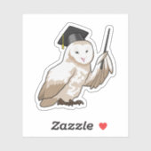 Sticker Owl as Teacher with Pointer (Feuille)