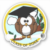 Sticker Owl avec diplôme (Devant)