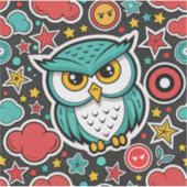 Sticker Owl se demande : (Devant)