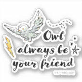 Sticker Owl Soyez Toujours Votre Ami (Devant)