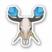 Sticker Ox aux fléchettes avec fléchette (Devant)