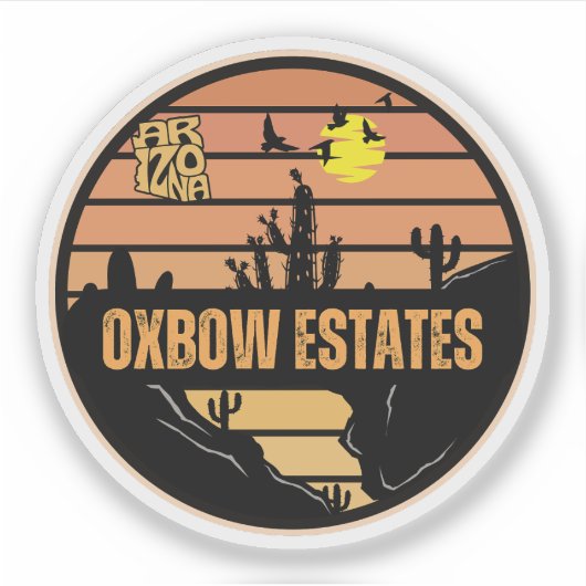 Sticker Oxbow Estates, Arizona (Devant)
