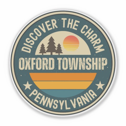 Sticker Oxford township, Pennsylvanie (Devant)