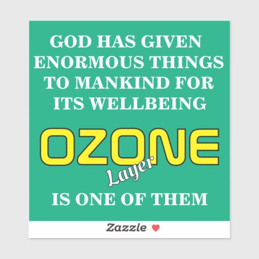 Sticker OZONE  Poster (Feuille)