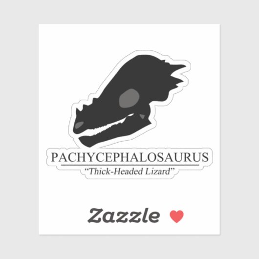 Sticker Pachycéphalosaure (Feuille)