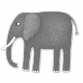 Sticker Pachyderme éléphant (Devant)
