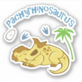 Sticker Pachyrhinosaure mûre (Devant)