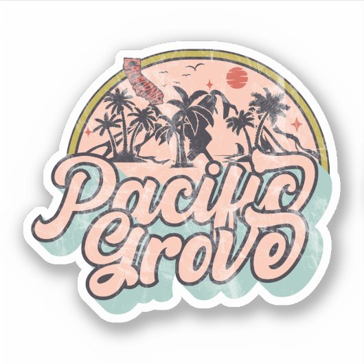 Sticker Pacific Grove, Californie (Devant)
