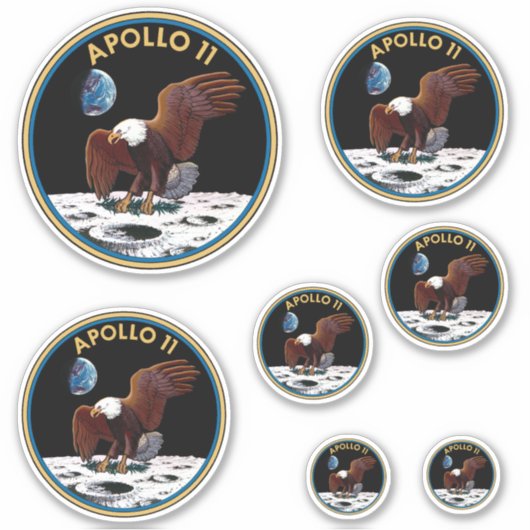 Sticker Pack Apollo 11 insignia (Devant)