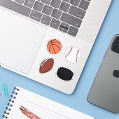 Sticker Pack balle sport (Ordinateur portable avec iPhone)