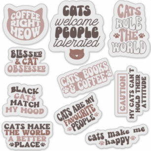 Sticker pack chat mignon super motivation citation drôle