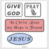 Sticker Pack Christian Inspiration (Feuille)