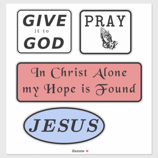 Sticker Pack Christian Inspiration (Feuille)
