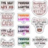 Sticker pack cute cats motivational quote aesthetic funny (Devant)
