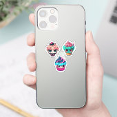 Sticker Pack Cyberpunk Cupcakes (Téléphone)