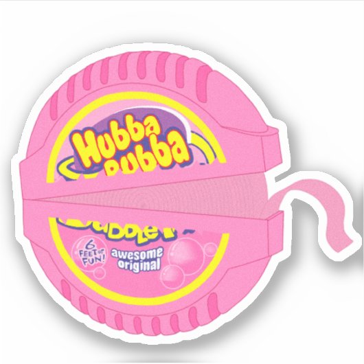 Sticker Pack d'autocollant Bubblegum Hubba (Devant)