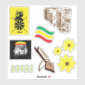 Sticker Pack d'autocollants ስ ቲ ከ ር (Feuille)
