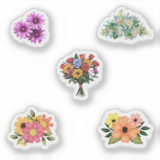 Sticker Pack d'autocollants à fleurs