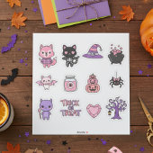 Sticker Pack d'autocollants adorable Kawaii Halloween