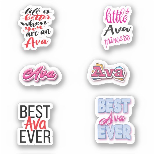 Sticker Pack d'autocollants Ava (Devant)