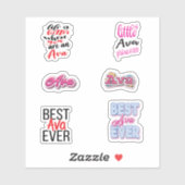 Sticker Pack d'autocollants Ava (Feuille)