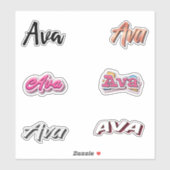 Sticker Pack d'autocollants Ava (Feuille)
