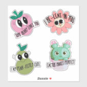 Sticker Pack d'autocollants d'affirmation Kawaii Cute (Feuille)
