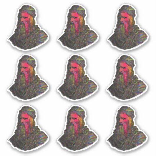 Sticker Pack d'autocollants d'art abstrait de Léonard de V (Devant)