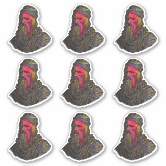 Sticker Pack d'autocollants d'art Abstrait Leonardo Da Vin (Devant)