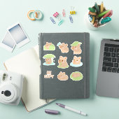Sticker Pack d'autocollants de capybara kawaii mignon (Couverture iPad)