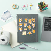 Sticker Pack d'autocollants de chiens Corgi mignons (Couverture iPad)