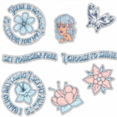 Sticker Pack d'autocollants de devis positif (Devant)