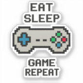 Sticker Pack d'autocollants de jeu – Jeu vidéo Pixel Art (Recto)