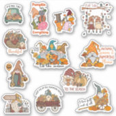Sticker Pack d'autocollants de lutins d'automne (Devant)