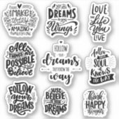 Sticker Pack d'autocollants de motivation (Devant)