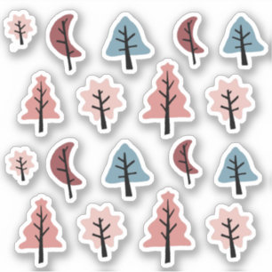 Sticker Pack d'autocollants de Noël en forme de cookie ros